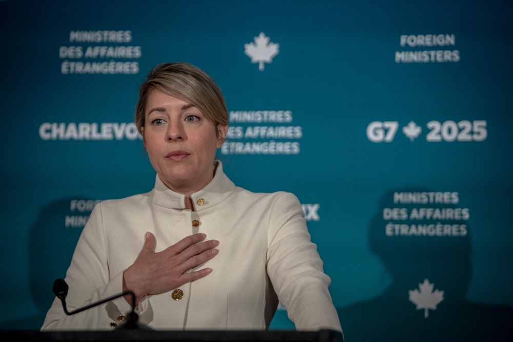 Canada’s Foreign Minister Melanie Joly told reporters in Ottawa yesterday that China had executed four Canadian citizens in recent weeks, defying pleas from Ottawa for leniency. — AFP pic