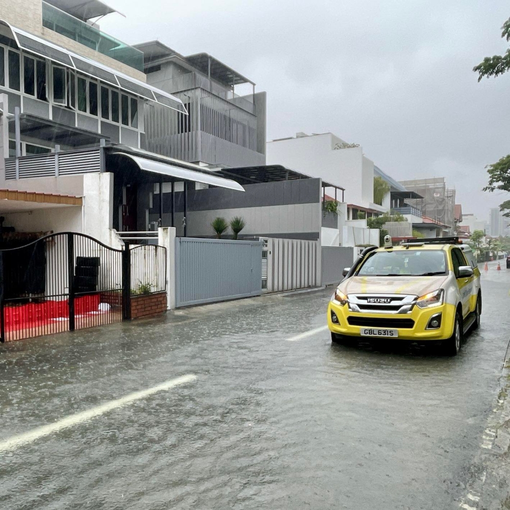 According to the national water agency PUB, rainfall levels in some areas have far exceeded Singapore’s average for March. — Picture via Facebook/PUBSG