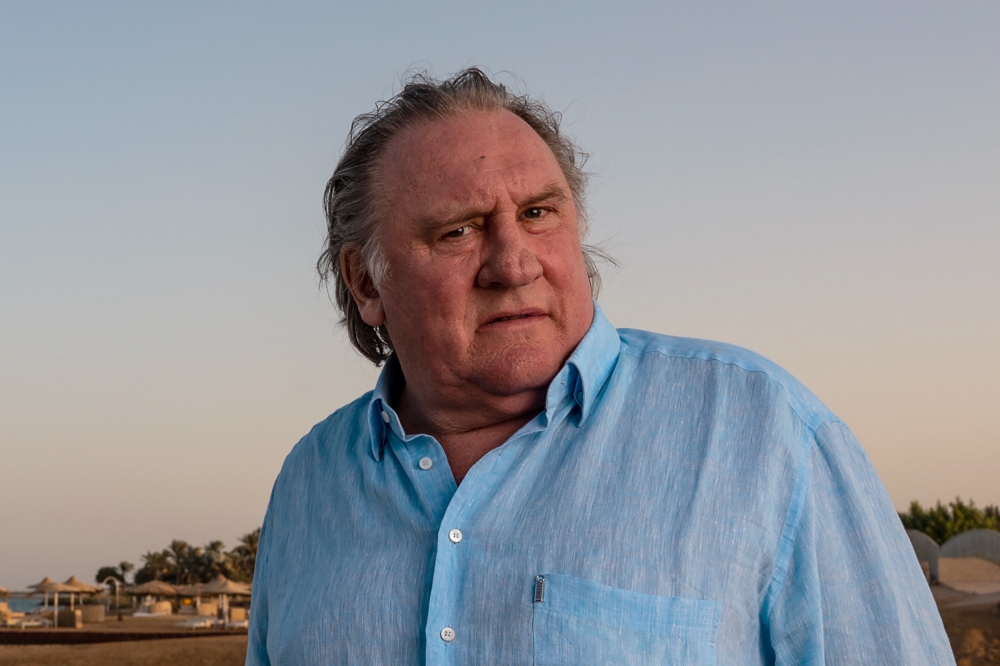 French actor Gerard Depardieu poses at a resort a day after receiving the Career Achievement Award during the 4th edition of El Gouna Film Festival, in the Egyptian Red Sea resort of el Gouna, on October 24, 2020. — File pic via AFP