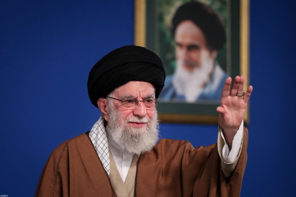 Iran's supreme leader Ayatollah Ali Khamenei in his live annual televised speech urged United States to stop threatening other countries. — AFP pic