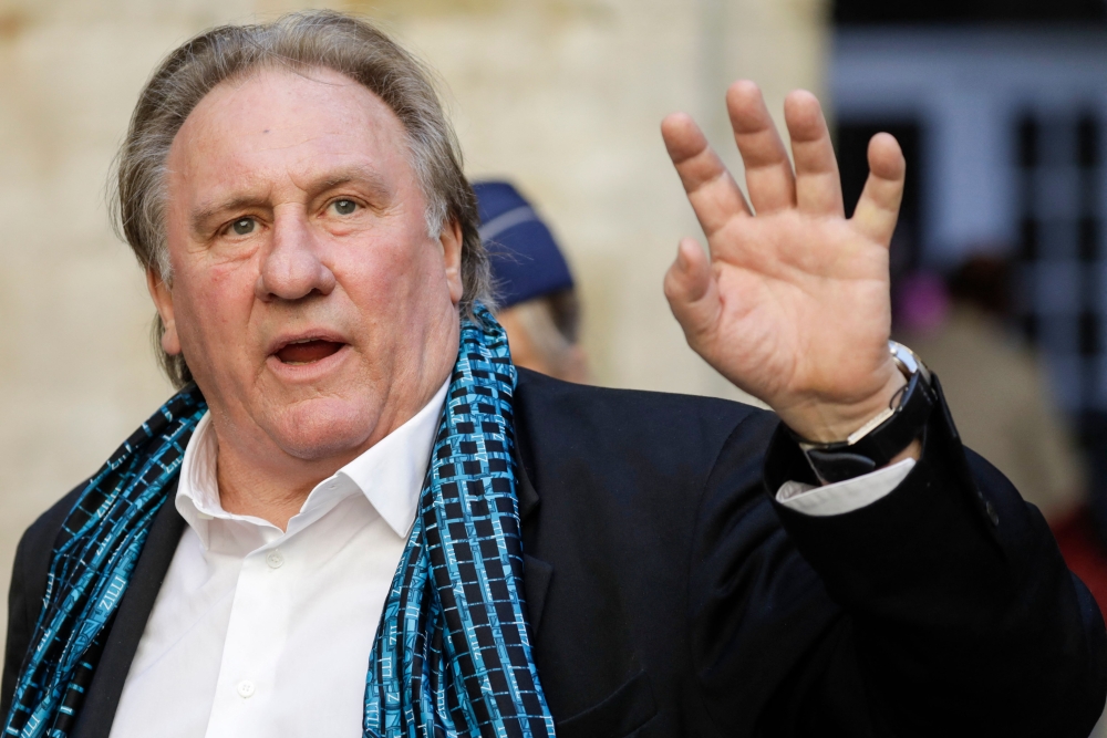 French actor Gerard Depardieu, 76, who has made more than 200 films and television series, has been accused of improper behaviour by around 20 women but this is the first case to come to trial. — AFP pic 