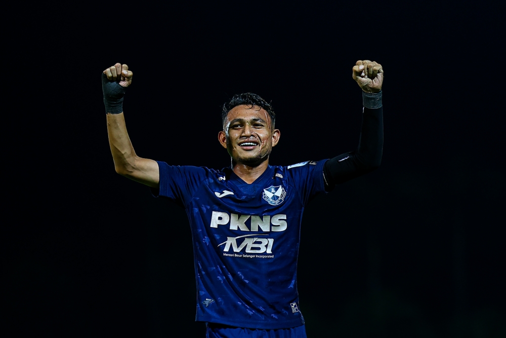 The 27-year-old Faisal Halim hogged the limelight again after netting a hat-trick in Selangor FC’s 7-0 win over Kelantan Darul Naim FC in a Super League match on March 8. — Bernama pic