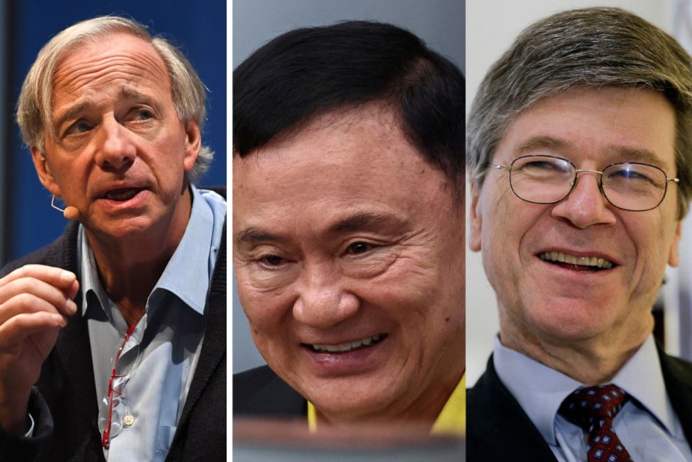 Indonesia’s new sovereign fund Danantara Indonesia introduced its high-profile advisory team on Monday, featuring former presidents and key figures such as (from left) hedge fund manager Ray Dalio, influential former Thai Prime Minister Thaksin Shinawatra, and economist Jeffrey Sachs. — Reuters pics 