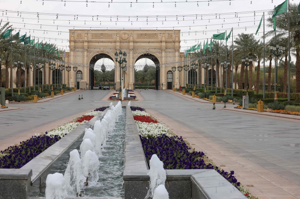 A picture taken on March 23, 2025 shows a view of the Ritz-Carlton hotel in Riyadh where talks are underway with US mediation to try to reach a ceasefire in the Russia Ukraine war. US and Ukrainian officials were meeting in Saudi Arabia on March 23 for talks on a partial ceasefire in the war with Russia, with Washington hoping for ‘real progress’ but the Kremlin warning of ‘difficult negotiations’ and a long journey to peace. — AFP pic