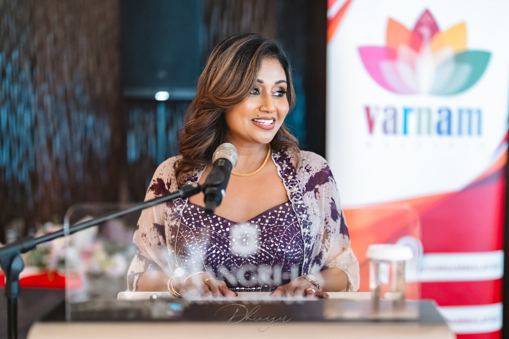 Head of Varnam Malaysia, Sumitra Venugopal gave the welcome speech at the event.