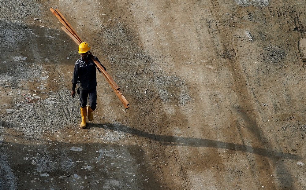 The Ministry of Manpower said a total of 587 major workplace injuries were recorded in Singapore in 2024. — Reuters pic