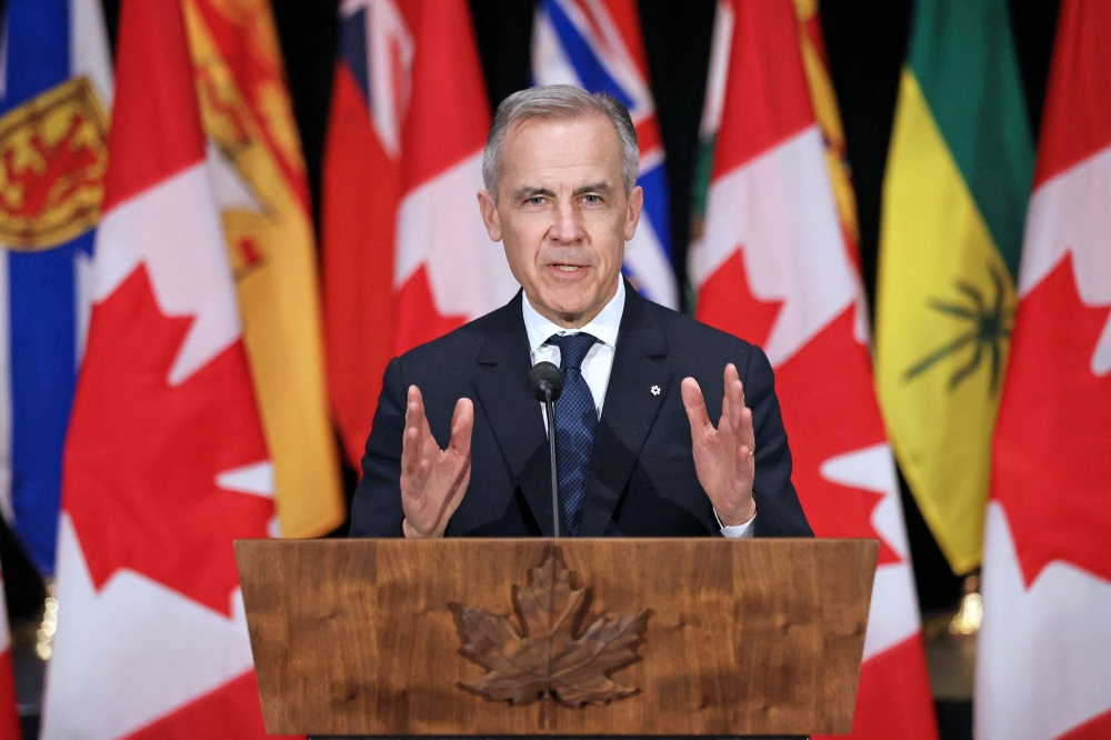 Canadian Prime Minister Mark Carney promised that any funds raised from Canada’s retaliatory tariffs will be used to support autoworkers. — APF pic