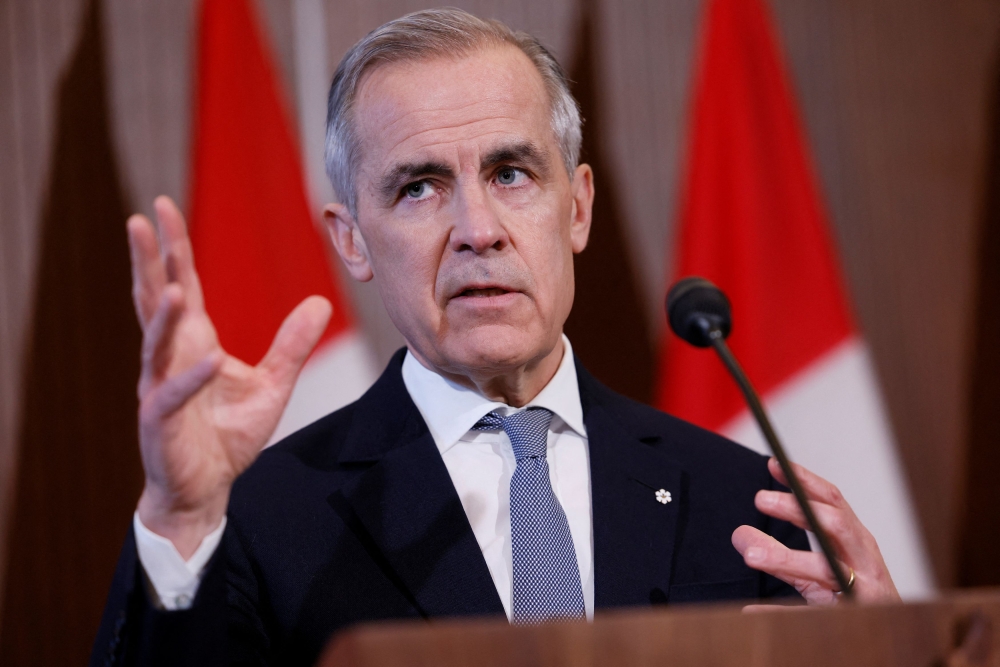 Canada's Prime Minister Mark Carney takes part in a press conference in Ottawa, Ontario, Canada March 27, 2025.  — Reuters pic