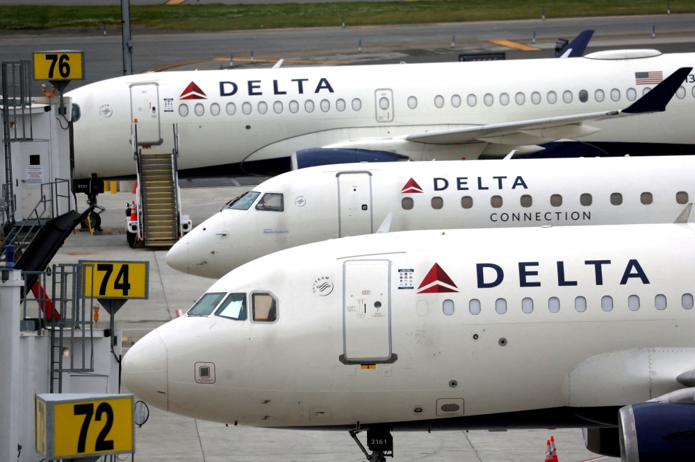 Delta Airlines passenger jets are seen at LaGuardia Airport in the Queens borough of New York City, New York, US, June 1, 2022. — Reuters pic