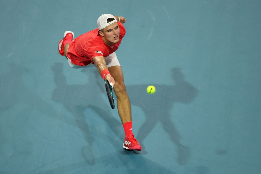 Jakub Mensik in action. — AFP pic