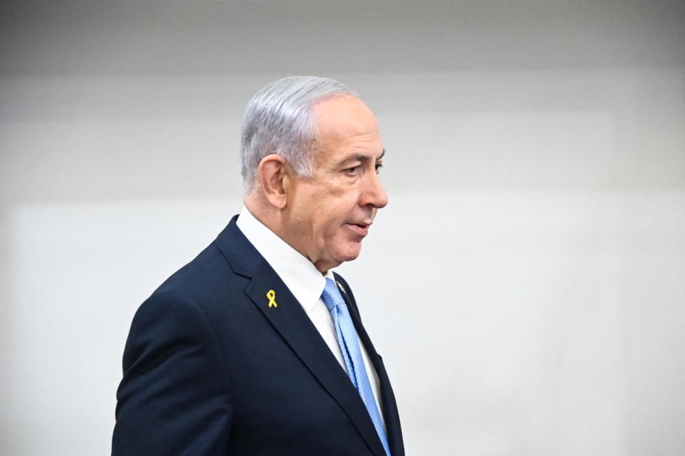Qatargate has piled more pressure on Netanyahu, who has clashed with the judiciary over his bid to sack Ronen Bar, the head of the Shin Bet domestic security agency. — AFP pool pic