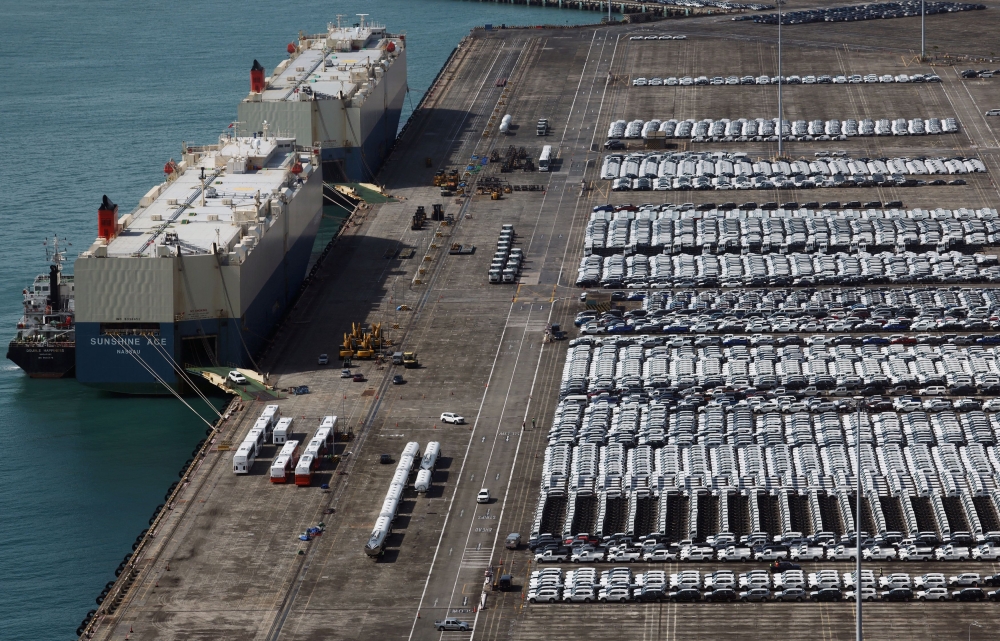 Singapore was hit by Trump’s 10 per cent base tariff on imports, albeit much lower than neighbours in South-east Asia where six countries were hit with tariffs of between 32 per cent and 49 per cent. — Reuters pic