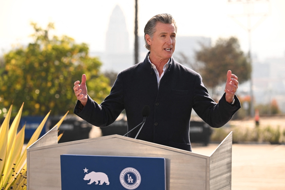 California Governor Gavin Newsom announced a bold initiative on Friday to shield the state’s economy from the impacts of the US tariff policies by pursuing independent trade relationships with international partners. — AFP pic