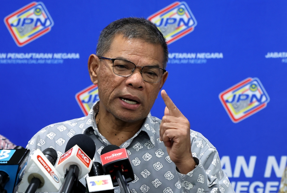 Home Minister Saifuddin Nasution Ismail has reportedly issued a letter of demand to a social media user over allegedly defamatory claims related to Kedah FC. — File pic via Bernama