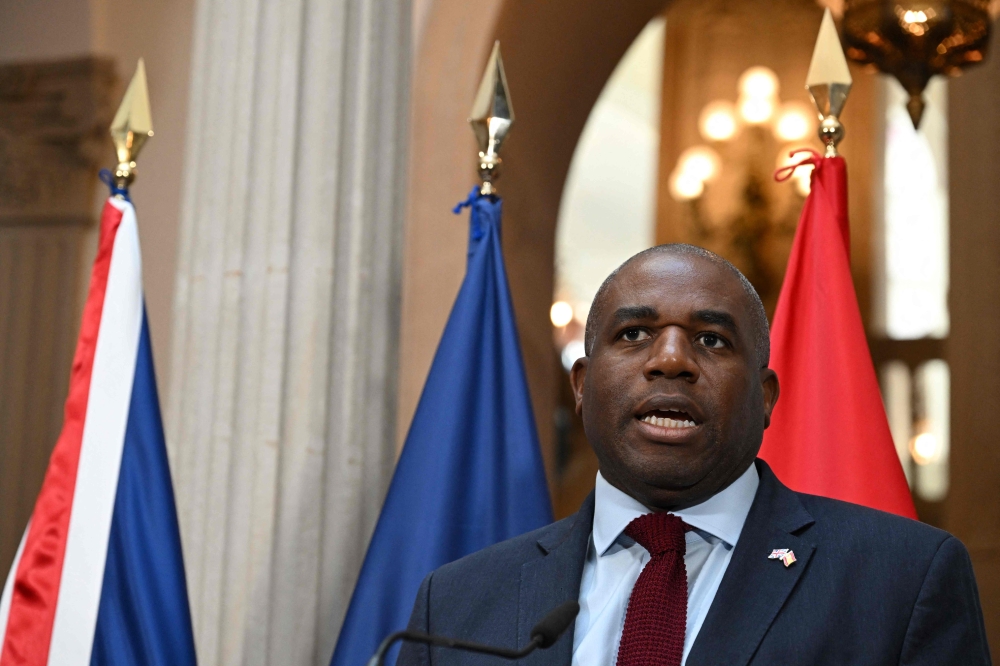 Britain’s Foreign Secretary David Lammy said Saturday it was unacceptable that Israel had detained two UK lawmakers and denied them entry. — AFP pic