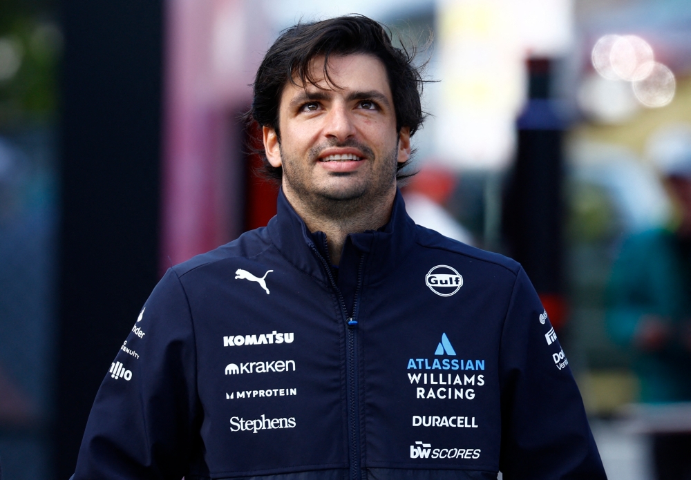 Carlos Sainz was fined 20,000 euros for arriving late for the national anthem at Sunday’s Japanese Grand Prix despite the Williams driver suffering from a stomach bug. — Reuters pic