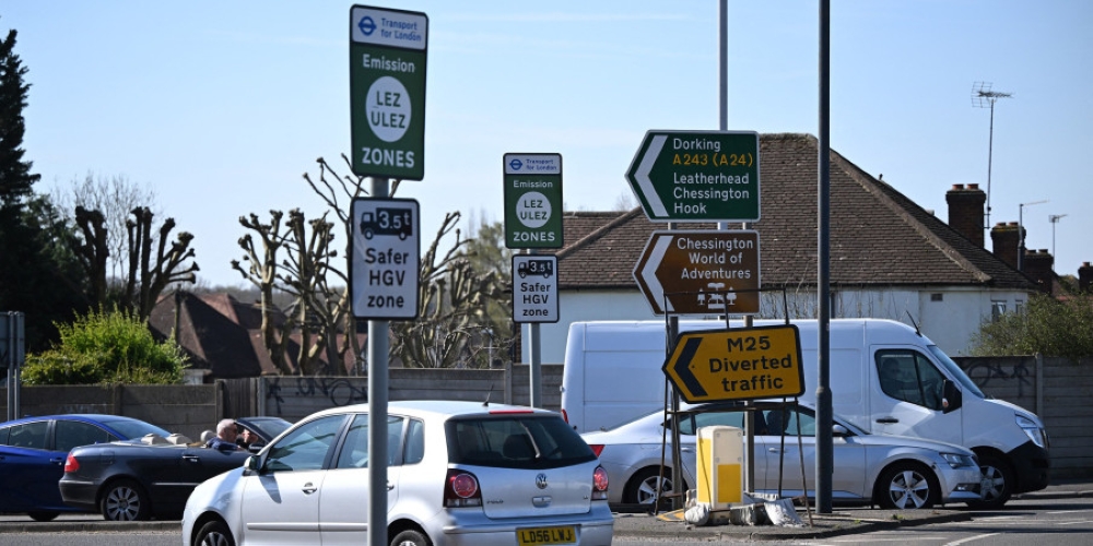 The Ultra Low Emissions Zone (ULEZ) -- the world's largest pollution charging scheme — was implemented in central London in 2019, before expanding to Greater London's nine million residents in 2023. — AFP pic