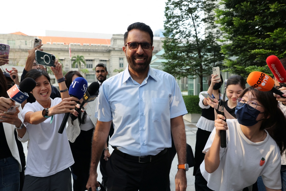Singapore’s Workers’ Party (WP) chief Pritam Singh is seen outside the State Courts in Singapore February 17, 2025. In 2020, the Opposition WP made historic gains, winning 10 of the 93 seats at stake — a significant jump from its previously held four seats. — Reuters pic
