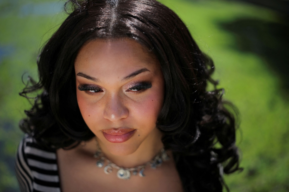 Zaya Perysian, a 22-year-old trans woman who is suing the Trump administration over the sex designation in her passport, poses for a portrait in downtown Los Angeles, California, U.S., April 8, 2025. — Reuters pic