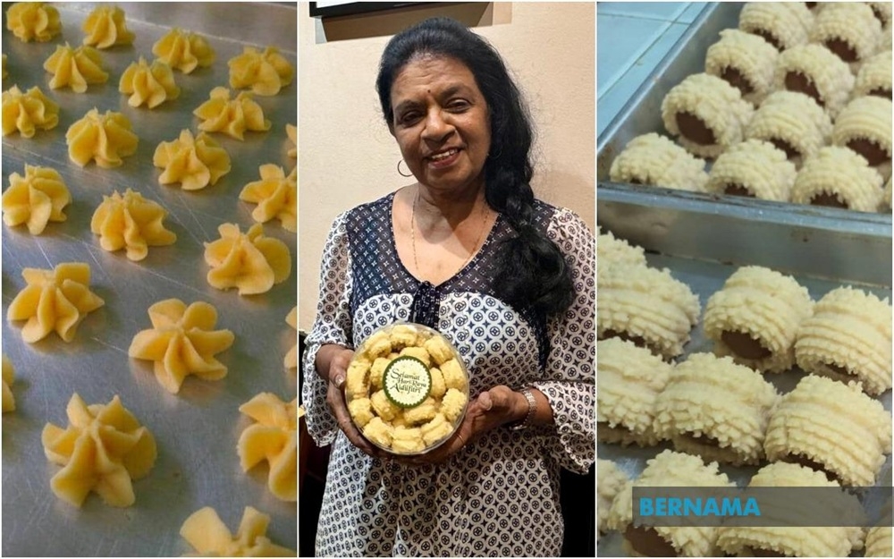 The cookies baked by 73-year-old Ratha Sivalingam have won the hearts of Malaysians from all backgrounds, earning a reputation that has lasted over 30 years. — Picture via X/Bernama