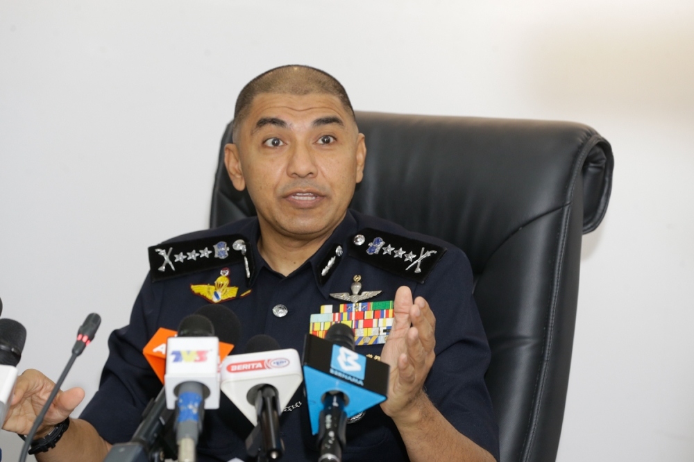 Datuk Muhamed Hasbullah Aliq speaks during a press conference on Ops Northern Star in Kuala Lumpur April 22, 2025. — Picture by Raymond Manuel