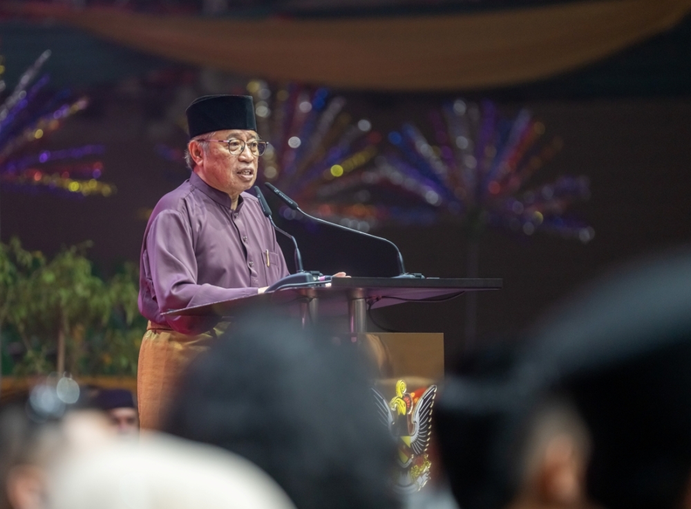 Abang Johari was the sole nominee for the position. — The Borneo Post pic