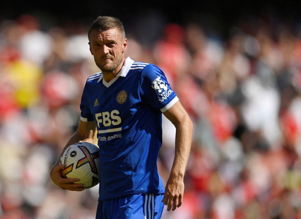 Vardy helped Leicester win the league title in the 2015-16 season, scoring 24 goals as the team triumphed after starting the campaign as 5,000-1 outsiders. — Reuters pic