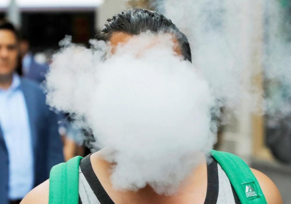 Terengganu is set to ban the sale of vape products statewide from August 1, in a bid to protect youth from potential health risks, the state government announced. — Reuters pic