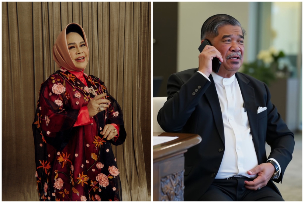 Datuk Seri Mohamad Sabu (right) said he received a phone call from Hetty Koes Endang this morning. — Pictures from Instagram/Mohamad Sabu & Hetty Koes Endang