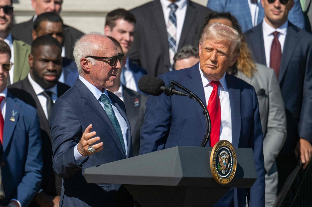 Now surrounded exclusively by loyalists, US President Donald Trump since January 20 has given free rein to his impulses in terms of tariffs, foreign policy—and political revenge. — AFP pic