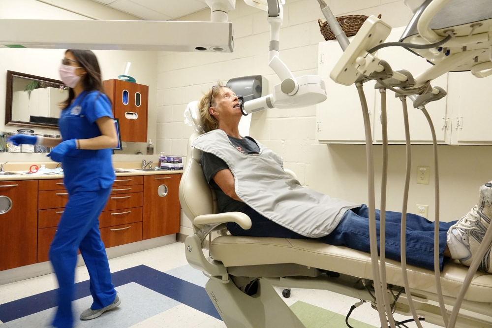 Staff works in the dental clinic at East Arkansas Family Health Center in Lepanto, Arkansas May 2, 2018. — Reuters pic