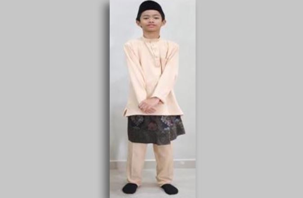 Police said the boy’s mother realised her 13-year-old son, Anas Baihaqi Miqdad Johari, had been missing since 4pm yesterday. — Bernama pic/IPD Kuantan handout