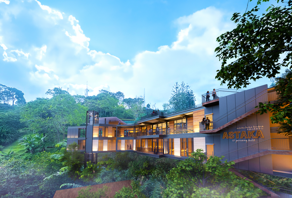 This is an artist's impression of the RM20 million new Astaka to be built. — Pictures courtesy of Penang Hill Corporation