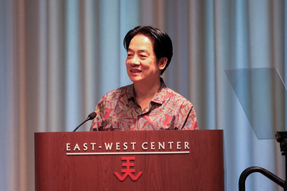 Taiwan President Lai Ching-te said today that Taiwan and Europe face the same threat from authoritarianism. — Reuters pic