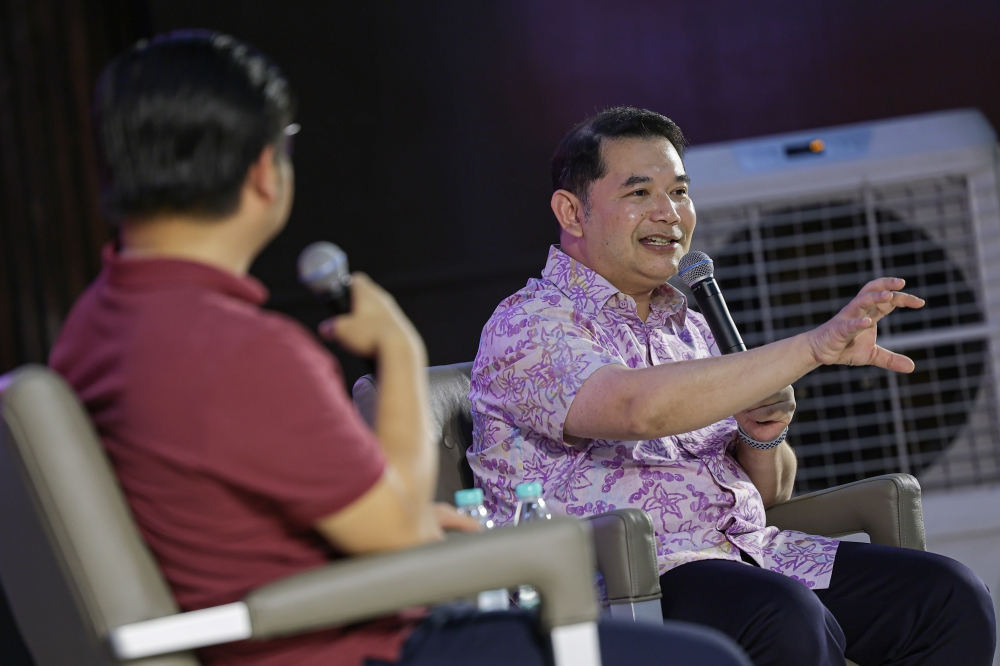 Rafizi said that stepping away from ministerial responsibilities would allow him greater freedom to speak openly on various issues. — Bernama pic