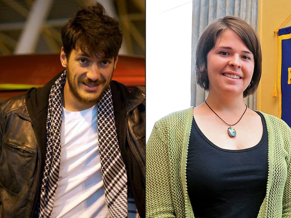 This combination of pictures created on May 25, 2025, shows freelance photographer Austin Tice in Cairo in March 2012 (left) and a handout photo courtesy of the Daily Courier in Prescott, Arizona, taken by Matt Hinshaw of Kayla Mueller in 2013 in Prescott, Arizona.. Syria's new authorities have agreed to help the United States locate and return Americans who went missing in the war-torn country, a US envoy said today. — AFP pix