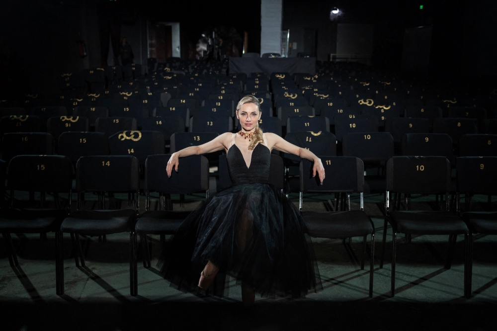 Ballerina Antonina Radiievska, 43, poses for a picture after practising for the revival of ‘Chopiniana,’ the first since Russia’s full-scale invasion of Ukraine in the underground area of the National Academic Opera and Ballet Theatre, in Kharkiv, Ukraine, April 27, 2025. — Reuters pic