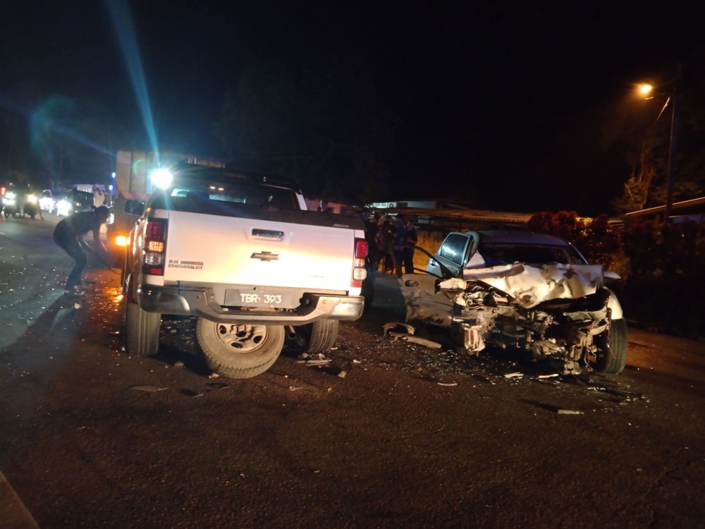Damaged vehicles are seen after an accident on the Machang-Pasir Puteh road in Kampung Banggol Judah on June 1, 2025. — Fire and Rescue Department pic