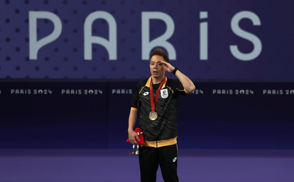 National para shuttler Cheah Liek Hou is thankful for the Bintang Kesatria Mangku Negara (KMN) he was awarded in conjunction with the official birthday celebration of His Majesty Sultan Ibrahim, King of Malaysia, at Istana Negara yesterday. — Bernama pic
