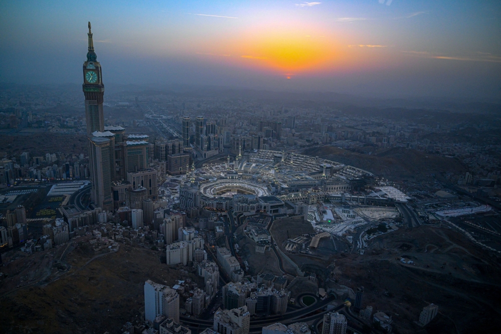 General view of the grand mosque during Haj pilgrimage in the holy city of Mecca, Saudi Arabia, June 3, 2025. — Saudi Press Agency handout pic via Reuters 