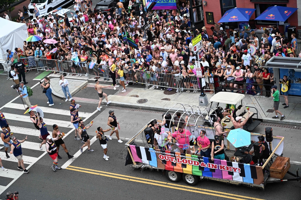 The WorldPride festival, a rotating global event advocating for LGBTQ equality worldwide, is being hosted in Washington this year—a stone’s throw from the White House and a president seemingly intent on rolling back rights hard-won by that community. — AFP pic