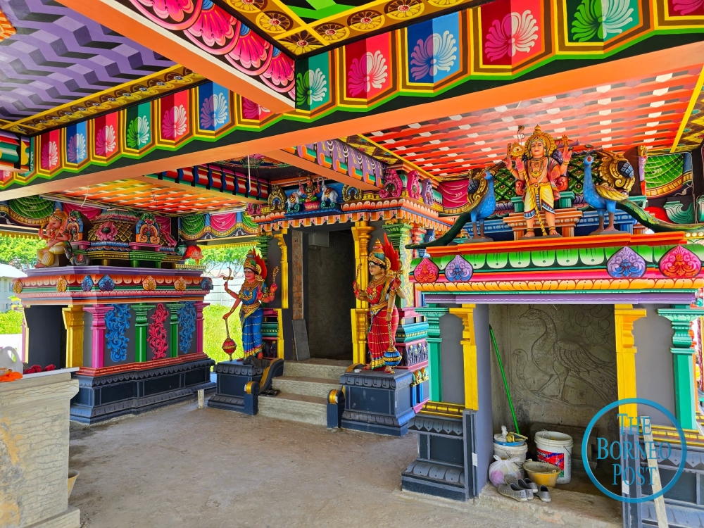 Skilled workers from India were involved in the temple’s intricate design. — The Borneo Post pic