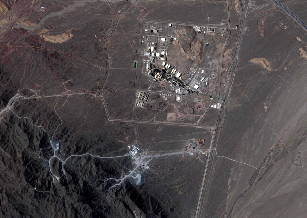 This handout satellite photo obtained from Planet Labs PBC and dated on May 20, 2025, shows an overview of Iran's Natanz nuclear facility, south of Tehran. — AFP pic