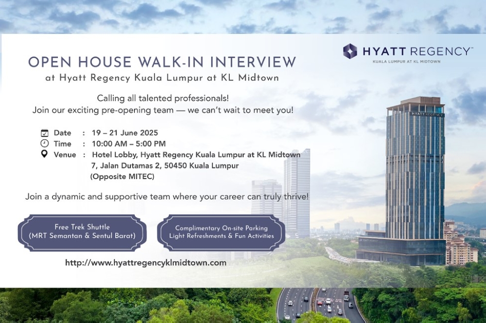 Here’s your chance to be part of Hyatt Regency Kuala Lumpur. — Picture courtesy of Hyatt Regency Kuala Lumpur