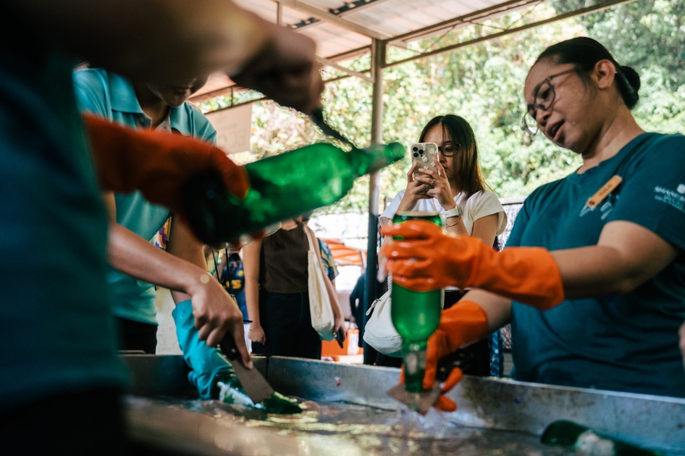 The hotel has been running the Glass Bottle Recycling Programme to promote sustainable practices among the community. — Picture courtesy of Shangri-La Group