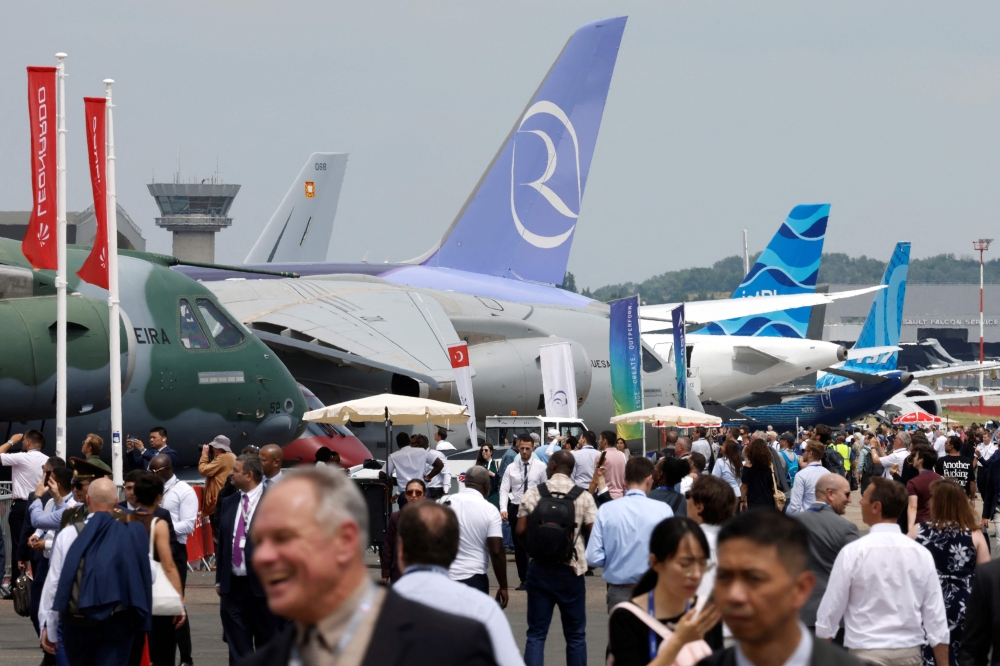 In a climate of commercial and strategic tensions, the Paris Air Show, the oldest and largest aerospace event in the world, opens on June 15, 2025, marked by Europe’s determination to rearm and reclaim its sovereignty in space. — AFP pic