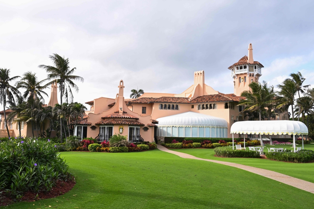 The main building of the Mar-a-Lago Club in Palm Beach, Florida on February 18,  2025. — AFP pic