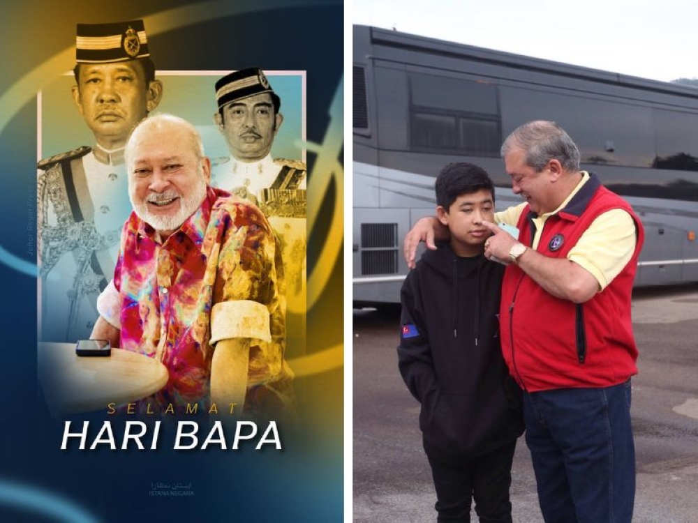 Sultan Ibrahim paid a tribute to all fathers on Father’s Day June 15, 2025. — Pictures from Facebook/Sultan Ibrahim Sultan Iskandar