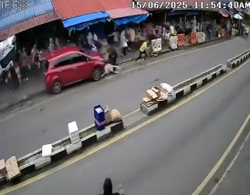Cameron Highlands district police chief Superintendent Azri Ramli said the incident occurred around noon and involved a 24-year-old man and three girls aged two, eight and 10. — Screengrab from Facebook video
