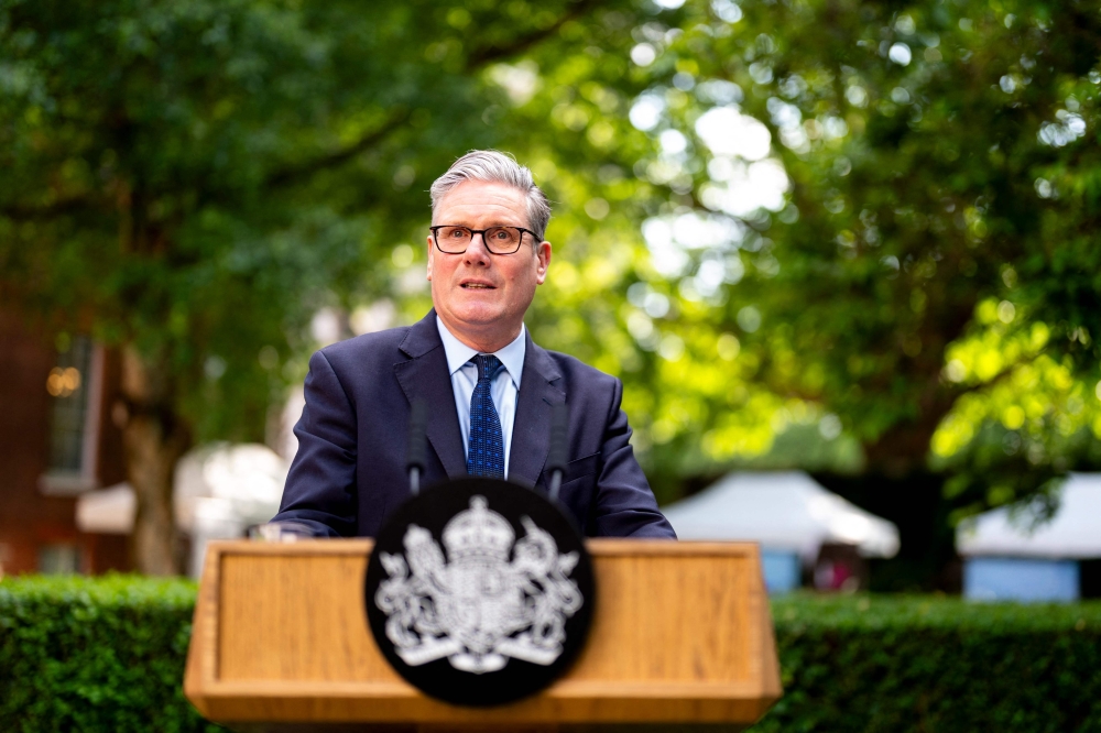 Britain’s Prime Minister Keir Starmer Starmer said he had dropped his initial resistance to a national inquiry into sexual predator gangs who target children and is now backing one, to be led by a member of the upper house of the UK parliament, Louise Casey. — AFP pic